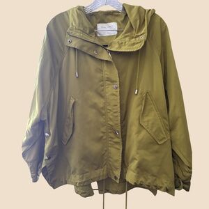 Zara Woman Mustard Yellow Windbreaker Jacket, Size XS (Fits S–M)